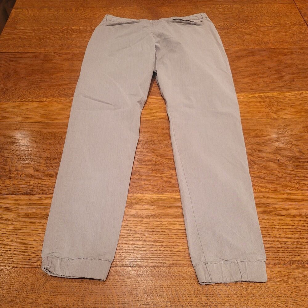 Hugo Boss Jogger Chino Pants Elastic Cuffs Size 32 Taupe Greyish Brown